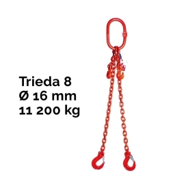 Dvoupramenný řetězový vazák, oko-2 hák,...